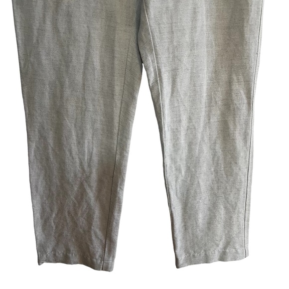Anthropologie Sandwich cropped linen pants in oatmeal size S excellent condition - Picture 3 of 10